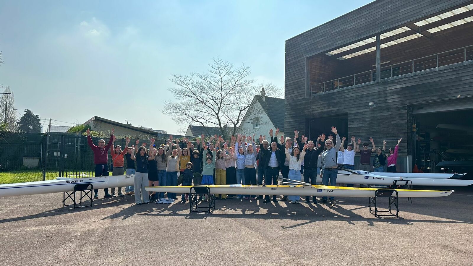 Baptême des 3 skiffs neufs