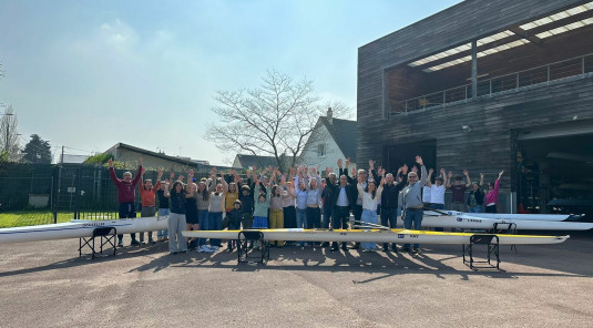 Baptême des 3 skiffs neufs